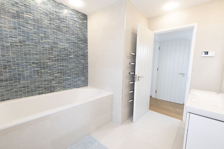 Bathroom at Golden Strand View holiday home, Achill Island, Ireland