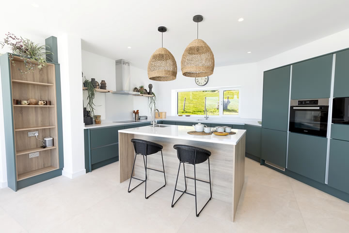 Kitchen area at Golden Strand View cottage