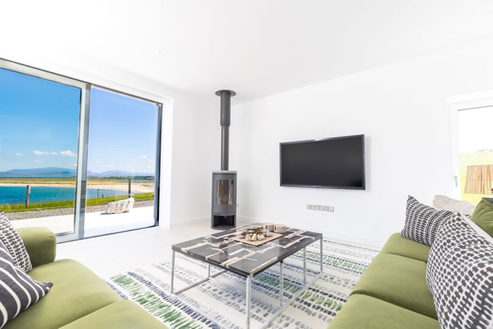 Sitting room at Golden Strand View cottage