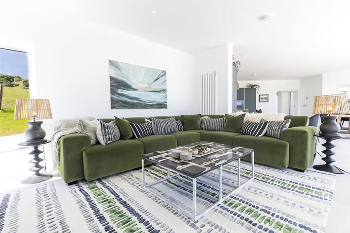 Lounge area at Golden Strand View cottage