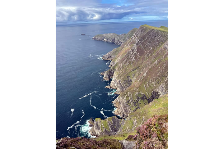 Benmore cliffs looking towards Achill Head, Achill Island, Ireland