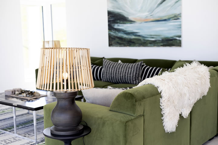 Lounge area at Golden Strand View cottage